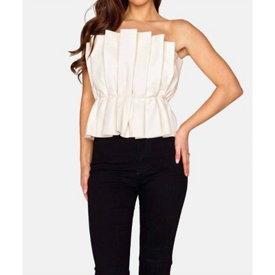 Buddylove - Giselle Pleated Strapless Top