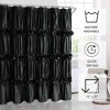 BAGOKIE 72"x72" Waterfall Ruffle Shower Curtain, Pack of 1 - 3 of 4