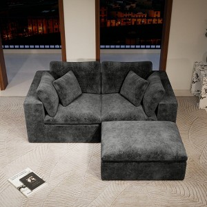 GDFStudio Verlano Modular Plush Corduroy Upholstered Sectional Sofa - 1 of 4