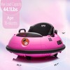 Jojoka 12V Kids Bumper Car with Remote Control 360° Spin 3 Speed Modes LED Flashing Lights Safety Belt Music & Dual Joysticks - 3 of 4