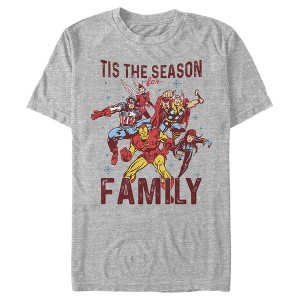 Men's Marvel Christmas Season for Family T-Shirt - 1 of 4