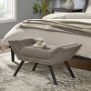 NicBex End of Bed Bench Contemporary Flared Design Bench Seat with Nailhead Accents for Footrest, Living Room - 2 of 4