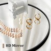 1-Piece 36 In.H x 24 In.W Aluminum Alloy Thin Edged Right Angled Arch Gold Hanging Mirror Wall Mirror - 3 of 4