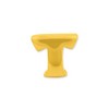 Black Bow Jewelry Letter T Bead Charm in 14k Yellow Gold Plated Sterling Silver - 2 of 4