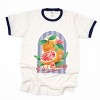 S.W.Smiley Fruits and Stripes - Women's Ringer Graphic T-Shirt - 3 of 4