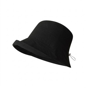 Anna-Kaci Bucket Hat with Adjustable Back Buckle and Wide Brim