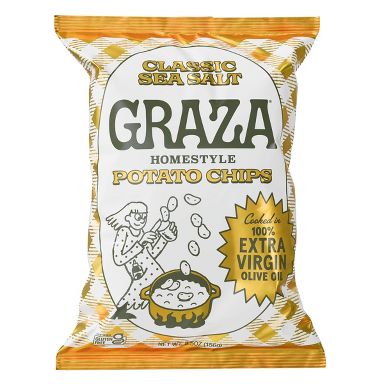 Graza Extra Virgin Olive Oil and Sea Salt Potato Chips Bag - 5.5oz