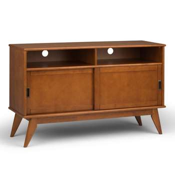 Tall Tierney Solid Hardwood Mid Century TV Stand for TVs up to 60" Dark Brown - WyndenHall