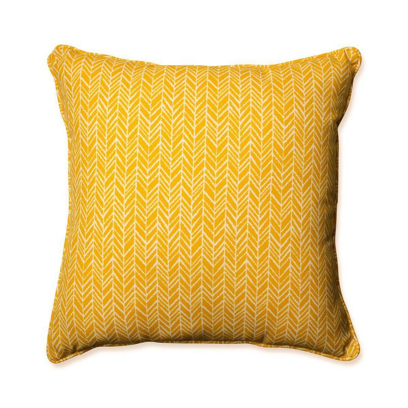 Outdoor/Indoor Herringbone Floor Pillow - Pillow Perfect&#174;, 1 of 12