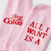 Women's Diet Coke Graphic Socks - Pink - 2 of 2