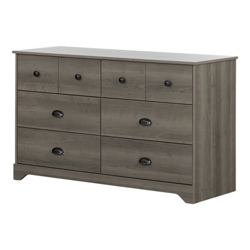Volken 6 Drawer Double Dresser Gray Maple South Shore Target