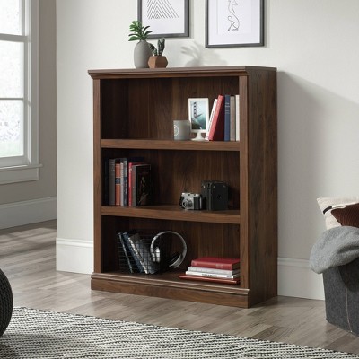 Adjustable Grand Walnut 3-Shelf Bookcase