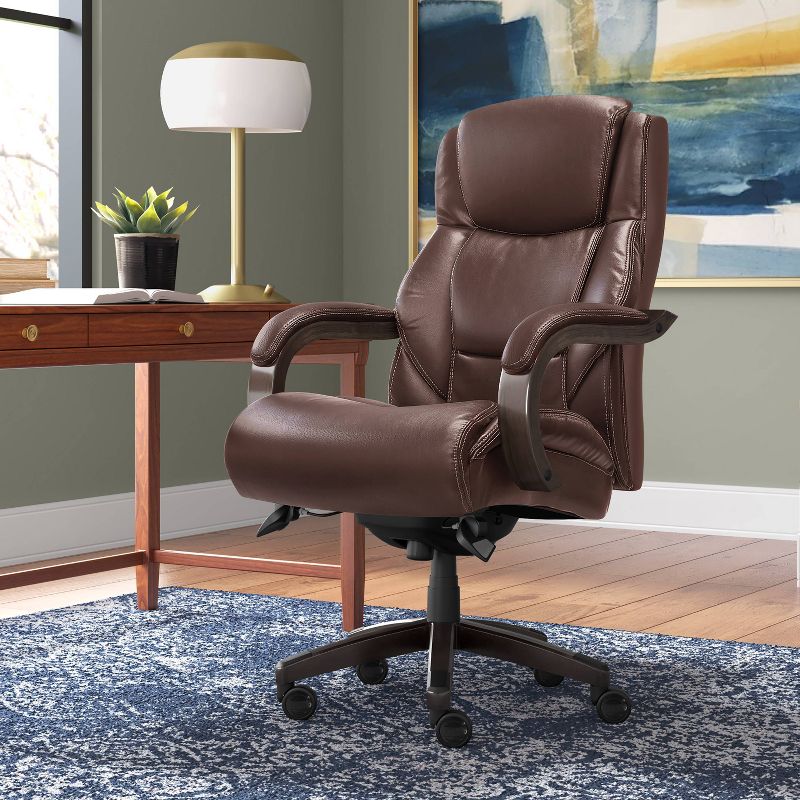 Delano Big & Tall Bonded Leather Executive Office Chair - La-Z-Boy, 3 of 18