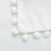 PiccoCasa Velvet Pom-Pom Solid Soft Square Cushion Throw Pillow Covers 4Pcs - 3 of 4