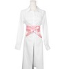 Allegra K Women's Faux Leather Self Tie Bowknot Wide Waist Band Sash Obi Belt One Size - 4 of 4