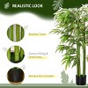 Syemin Artificial Plants Artificial Bamboo Tree Faux Decorative Plant in Nursery Pot for Indoor or Outdoor Place, Green, 55.1"*7.9"*7.9" - 4 of 4