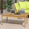 Bryan Outdoor Acacia Wood Coffee Table Teak - Christopher Knight Home - 3 of 4