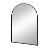 GlasFlength Decorative Wall Mirrors Classic Mirror Wall Mirror Decorative Arched Mirror Vanity Mirror for Living Room, Black, 1"*36"*24" - 4 of 4