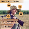 Tirrinia Camouflage Wide Brim Sun Hat for Women Men, UPF 50+ Sun Hat with Adjustable Drawstring, Lightweight Breathable Outdoor Camping Garden Hats - 3 of 4