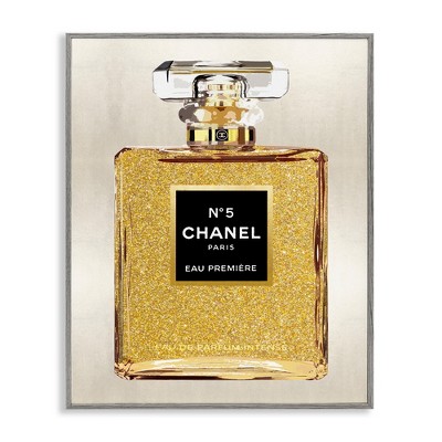 Stupell Industries Fashion Perfume Bottle Black Framed Giclee Art