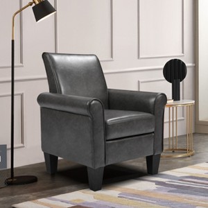 NicBex Accent Chair Armchair with PU Leather Comfy Chair Sofa Chair Living Room Chair for Reading Room, Office - 1 of 4