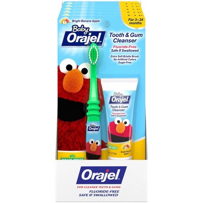 Orajel Kids Elmo Fluoride-Free Training Toothpaste &#38; Toothbrush