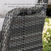 Gymojoy 4 Pieces Outdoor Rocking Chair Rattan Rocker Chairs with Cushion - 4 of 4