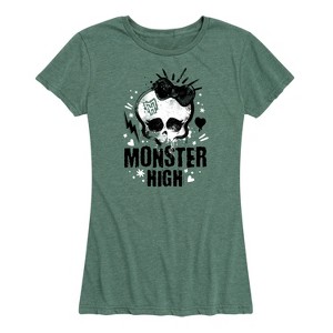 Women's - Monster High - Skullette Punk Logo Short Sleeve Graphic T-Shirt - 1 of 4