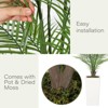 4FT Faux Areca Palm Plants Fake Palm Tree w/ 44 Realistic Trunks & Full Lifelike Palm Leaves Artificial - 3 of 4
