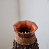 Gulches 39-inch tall hand-woven bamboo floor vase - a decorative highlight for the living room, foyer ,corridor - 4 of 4