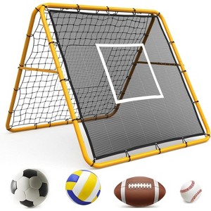 Multi-Sport Adjustable Rebounder Net 4/6x4/5Ft | Portable Backyard/Field Training Net for Soccer, Baseball, Softball & Volleyball (Passing/Throwing) - 1 of 4