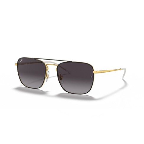 Men's Rectangle Square Metal Sunglasses - Goodfellow & Co™ Gold : Target