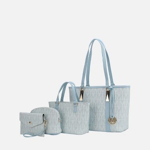 MKF Collection Marimar  M Signature Vegan Leather Women’s Tote – 4 Pcs set Handbag by Mia K - 1 of 4