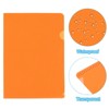 Unique Bargains L Type Plastic Portable Reusable Office Project Folder 10 Pcs - 3 of 4