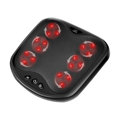 Snailax Shiatsu Foot Massager with Heat, Washable Cover Kneading Foot & Back Massager, Heated Foot Warmer - 593