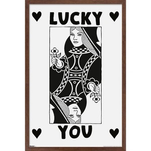 Trends International Reinders: Lucky - Lucky Card Framed Wall Poster Prints - 1 of 4