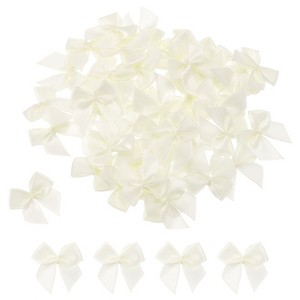 Unique Bargains Fabric Craft DIY Gift Packaging Accessories Satin Mini Ribbon Bows 150 Pcs - 1 of 4