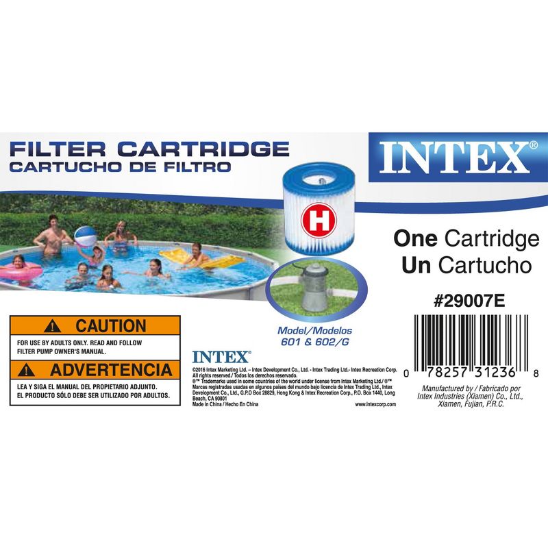 Intex Metal Frame Pool Set w/ Filter Pump and Type H Filter Cartridges (12 Pack), 3 of 6