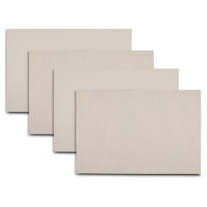 Dainty Home Basel Reversible Premium Vegan Leather 12" x 18" Rectangular Placemats Set of 4 - 1 of 2