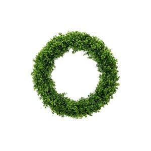 Nearly Natural 20-in Artificial Boxwood Wreath - 1 of 4