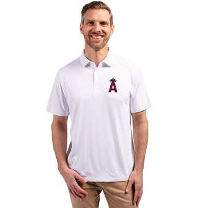 Los Angeles Angels Cutter & Buck Forge Eco Stretch Recycled Mens Polo - White - 1X Large - 1 of 1