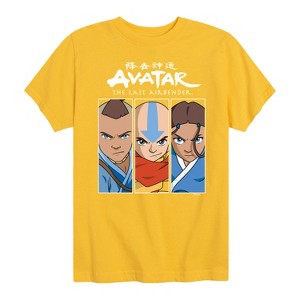 Boys' - Avatar: The Last Airbender - Aang Sokka Katara Trio Short Sleeve Graphic T-Shirt - 1 of 4