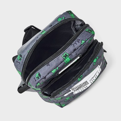 Boys' Minecraft Gaming Sling Pack Pouch - Gray/Green - image 3