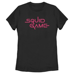 Women's Squid Game Logo Pink T-Shirt - 1 of 4