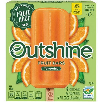 Outshine Tangerine Frozen Fruit Bar - 6ct