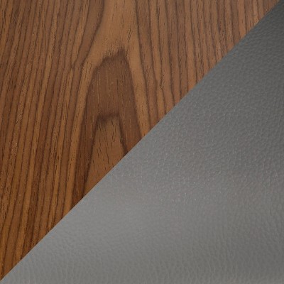 Gianna Gray and Walnut Swivel Counter Stools Set