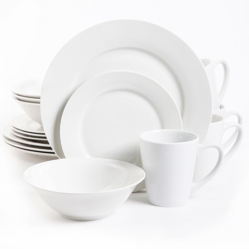 Noble Court 16 pc Dinnerware Set - White - Fine Ceramic, 1 of 5