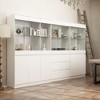 Famapy Modular Kitchen Pantry Cabinet with Light & Glass Doors - 2 of 4