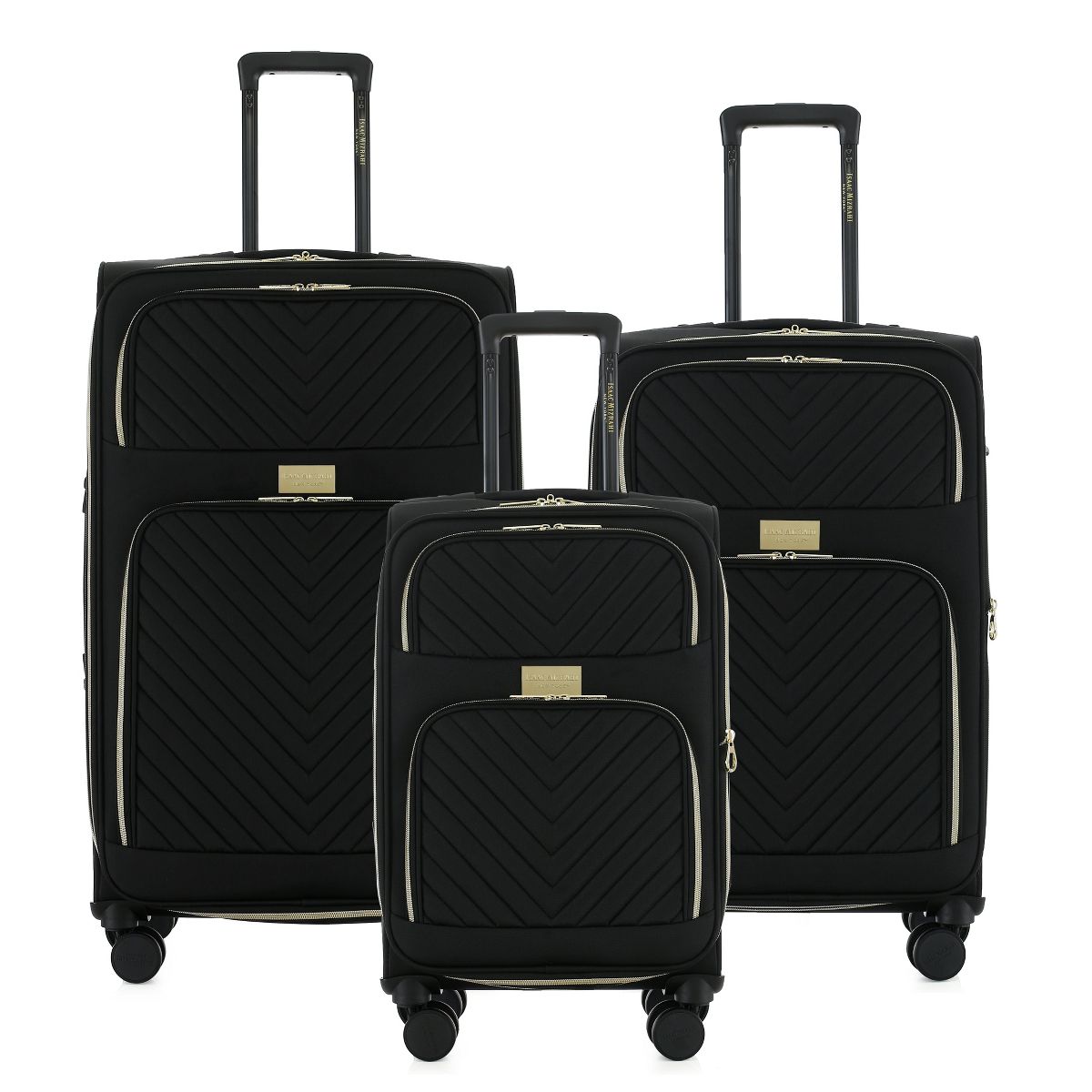 Isaac Mizrahi Victoria Softside Lightweight Expandable 3-Piece Luggage Set