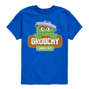 Boys' - Sesame Street - Grouchy Since 1969 Short Sleeve Graphic T-Shirt - 1 of 4